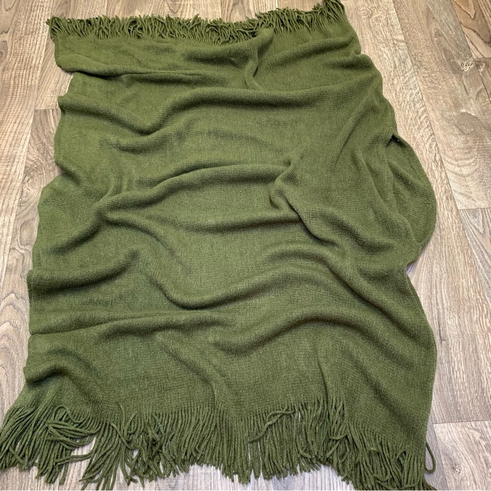 Green Poncho One Size Fits All